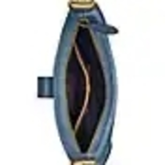 Coach Denim Blue Shoulder Bag with Gold Hardware - Picture 6 of 6